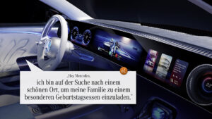 Mercedes-Benz und Google kooperieren bei KI-gestützter Konversationssuche innerhalb von NavigationssystemenMercedes-Benz and Google Partner on AI-powered Conversational Search within Navigation Systems