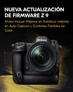Firmware 5.3 cámara Nikon Z9