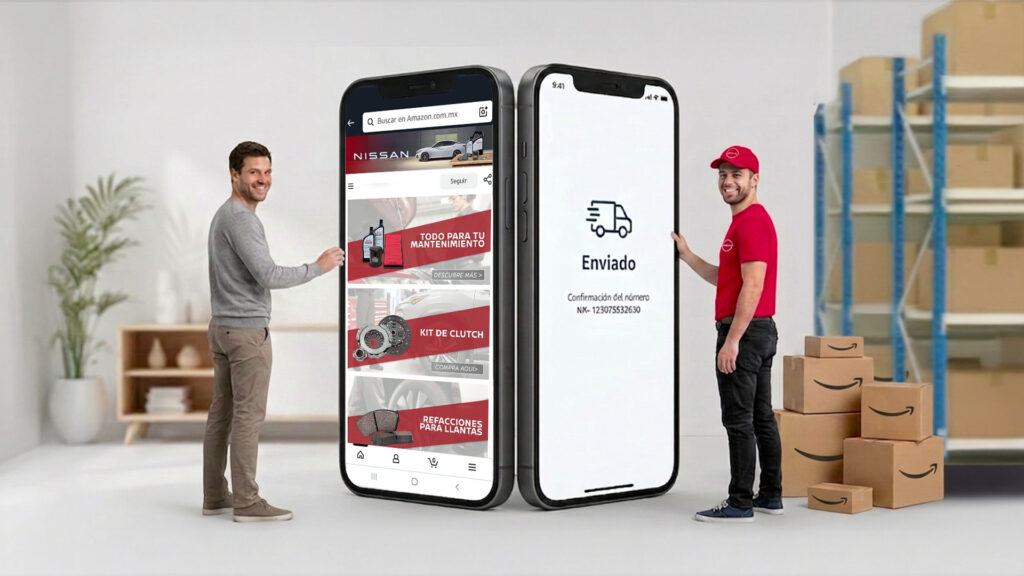 Nissan colabora con Amazon para llevar refacciones originales di